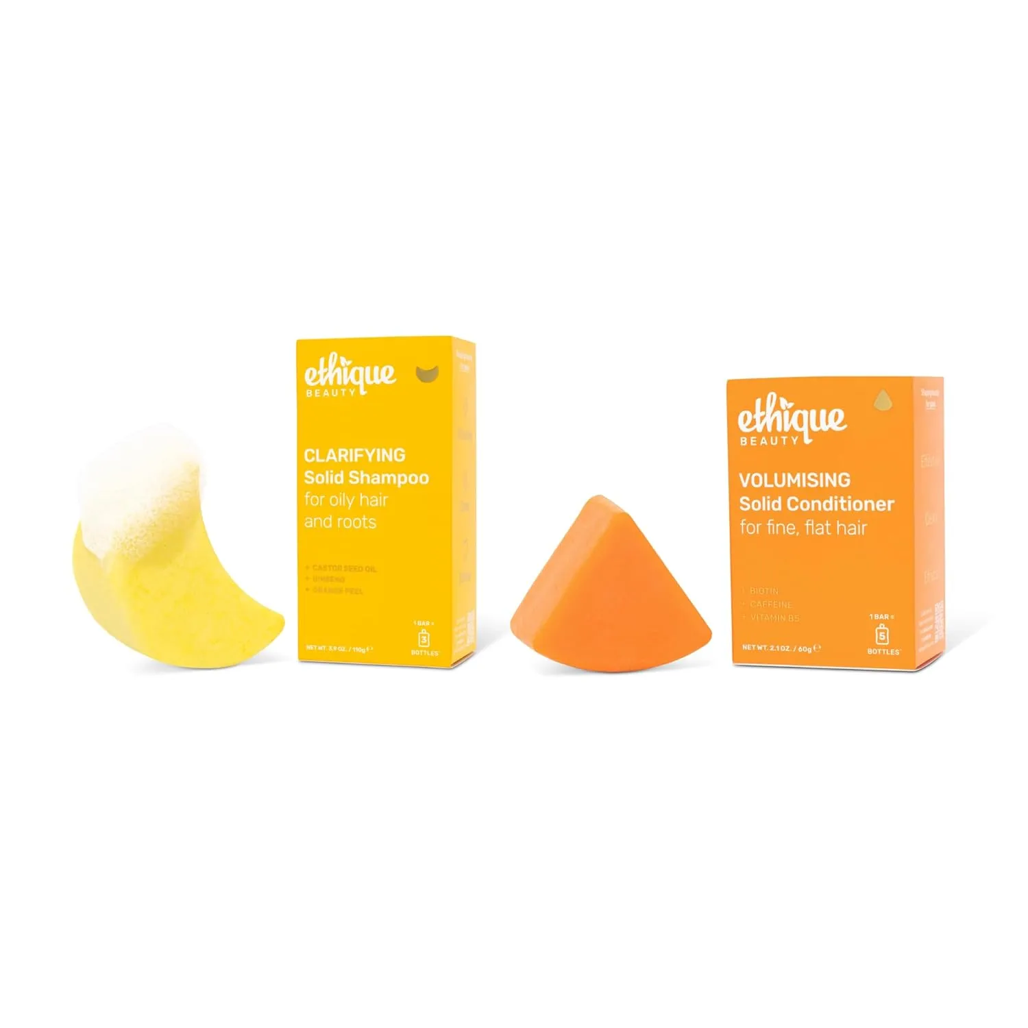 Ethique Beauty Clarifying Shampoo & Conditioner Set for Oily Hair & Build-up