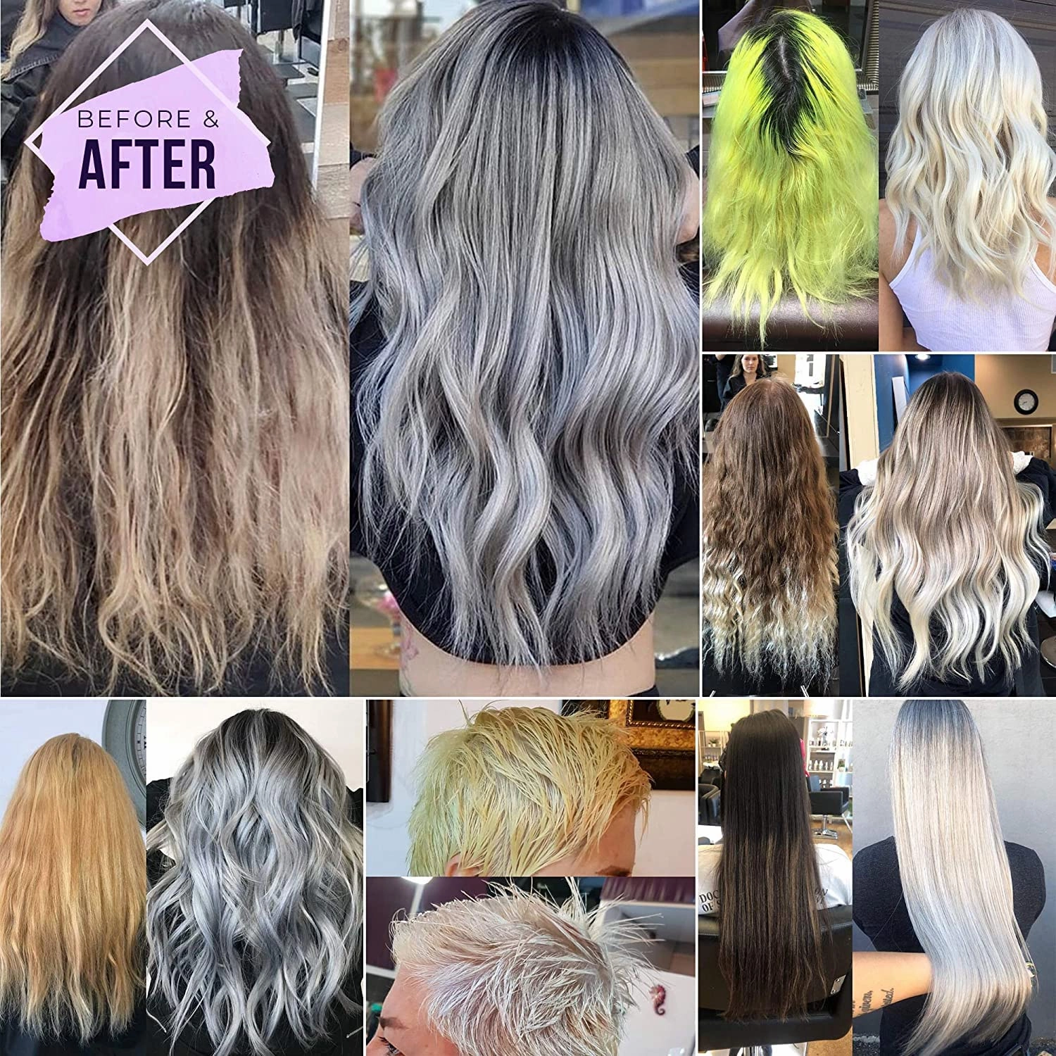 Fanola No Yellow Purple Shampoo - Purple Color Depositing Shampoo for Blondes, Bleached & Grey Hair - Formulated with Violet Pigment to Remove Brassy Tones from Hair - 11.8 Fl oz / 2 Pack