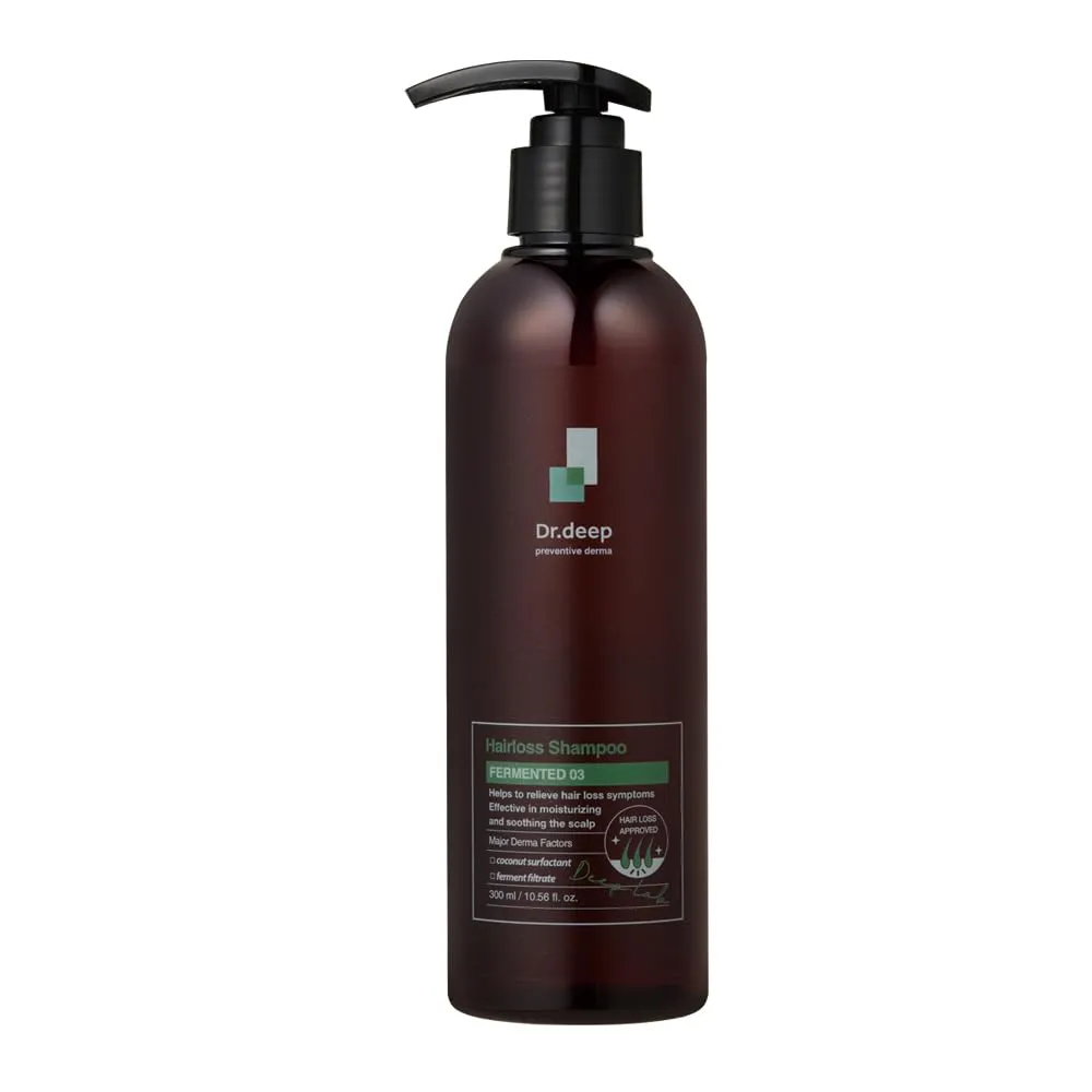 Fermented 03 Shampoo. hair growth shampoo. for thinning hair. volumizing. scalp clarifying. Fermented 03 ingredients strength to reduce hair fall.
