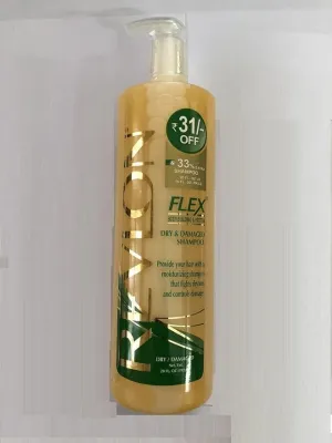 Flex Dry & Damaged Shampoo, 20 fl oz, Moisturizing Formula for Frizzy Hair
