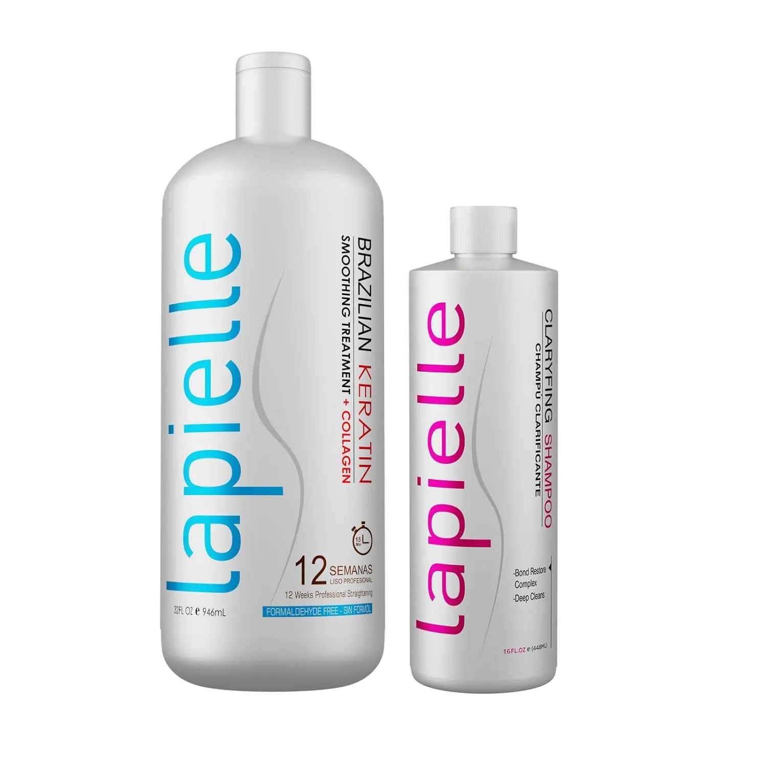 Formaldehyde free Keratin 32oz & Clarifying Shampoo 16oz