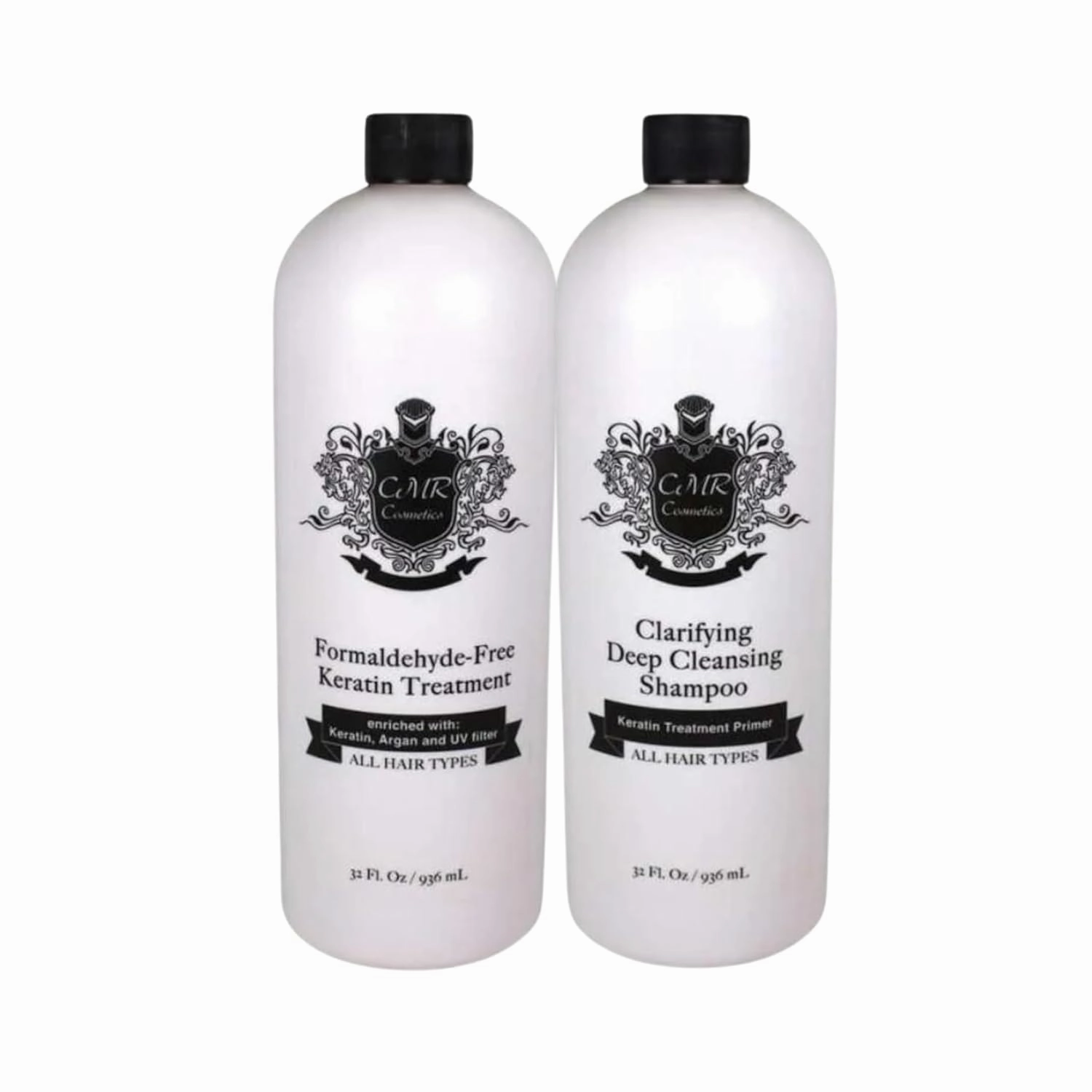 Formaldehyde-Free Keratin Care & Clarifying Deep Cleansing Shampoo for All Hair Types, Professional Salon-Quality, Smooths, Straightens, Revitalizes Scalp, Gentle Silky Finish