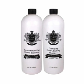 Formaldehyde-Free Keratin Care & Clarifying Deep Cleansing Shampoo for All Hair Types, Professional Salon-Quality, Smooths, Straightens, Revitalizes Scalp, Gentle Silky Finish