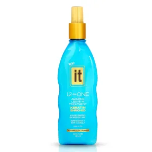 Freeze It 12-in-One Amazing Leave-in Hair Treatment Spray- Infused with Keratin, Borage Oil for Hydration, Smoothness, Nourishment - Strengthens, Protects Dry & Damaged Hair