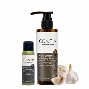 Garlic Extract Clarifying Shampoo for Oily Sensitive Hair for Hair Loss and Hair Growth, Anti-Thinning and Anti-Dandruff Hair Care Products for Men and Women