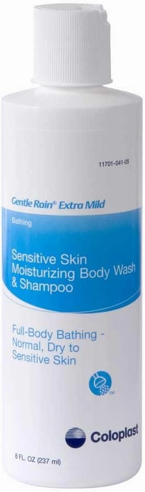 Gentle Rain Sensitive Skin Moisturizing Body Wash Shampoo & Hand Wash Unscented, 4 fl Oz. 7229 (Case of 36)