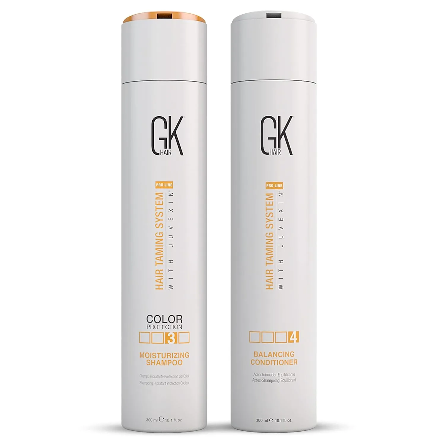 GK HAIR Balancing Conditioner and Moisturizing Shampoo (300ml) for Color Treated, Dry, Damaged, Curly, Frizzy, and Thinning Hair