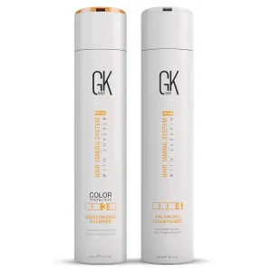 GK HAIR Balancing Conditioner and Moisturizing Shampoo (300ml) for Color Treated, Dry, Damaged, Curly, Frizzy, and Thinning Hair
