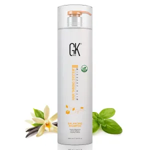 GK HAIR Balancing Shampoo Repairs Dry Damage For Oily Flaky Itchy Scalp Thinning Removes Impurities Deep Cleansing Natural Moisture Keratin Treatment Sulfate Parabem Free All Hair Types - 33.8 Ounce