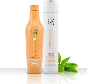 GK HAIR Color Shield Shampoo and Moisturizing Conditioner Kit with no Paraben and Sulfate for Environmentally Stressed Heat Damaged and Color Treated Hairs