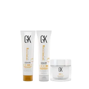 GK HAIR Global Keratin Moisturizing Shampoo and Conditioner Set 100ml - Deep Conditioner Masque 200g/7.5oz Dry Damage Hair Conditioning