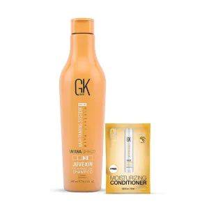 GK HAIR Global Keratin UV Color Shield Shampoo 240 ml - Deep Cleansing Color & Sun Heat Protection For Color Treated Dry Damage Frizzy Hair - Sulfate Free Shampoo