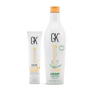 GK HAIR Ultimate Conditioner Duo: Hemp & Moisturizing Formulas for Hydration, Strength, and Shine - Organic, Vegan, Sulfate & Paraben Free