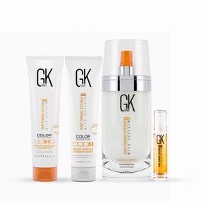 GK HAIR Global Keratin Moisturizing Shampoo and Conditioner Set 100ml I Leave in Conditioner Spray (120ml/4 fl. oz) I Organic Argan Oil Hair Serum For Frizz Control Dry Damage Hair Repair 10ml