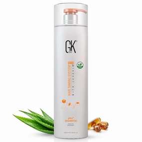 GK HAIR Global Keratin pH  Pre-Treatment Clarifying Shampoo (33.8 Fl Oz/1000ml) For Preps Hair Deep Cleansing,Removes Impurities -With Aloe Vera, Vitamins & Natural Oils All Hair Types Men and Women