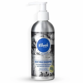 Goat Milk Shampoo, For Dry & Frizzy Hair with Pea Protein and Goat Milk, Strong & Shiny Hair, No Sulfates, No Paraben, Shampoo For Men and Women (200 ml (Pack Of 1))