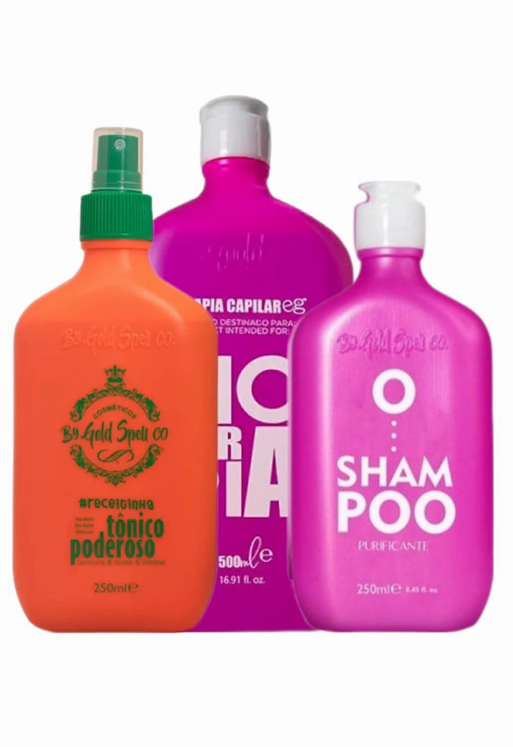 Gold Spell Kit/Progressive Everk 500ml   Powerful Tonic 250ml   Purifying Shampoo 250ml / Original - Official Seller