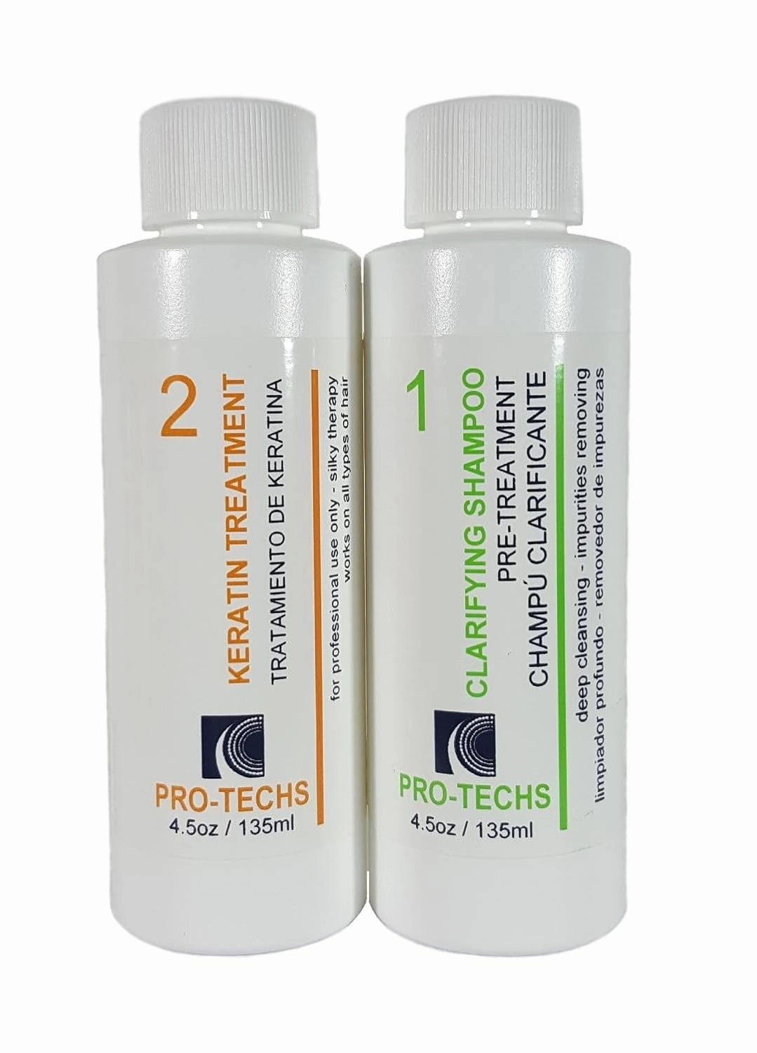 GS Pro-Techs Brazilian Keratin Coconut smoothing hair Plus Clarifying Shampoo 4oz