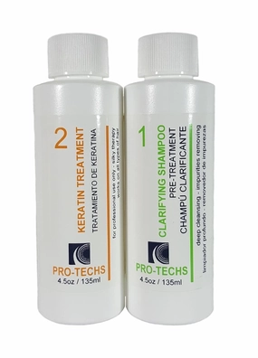 GS Pro-Techs Brazilian Keratin Coconut smoothing hair Plus Clarifying Shampoo 4oz