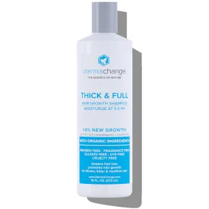 Hair Growth Shampoo for Thining and Hair Loss - Sulfate Free for Men and Women - Shinier, Volumizing and Thickening Shampoo for Color Treated Hair with Aloe Vera (16oz)