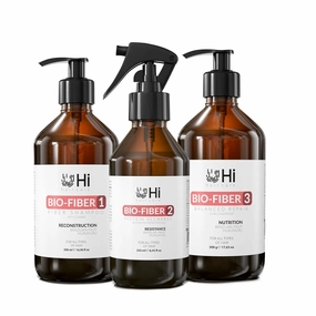 Hair Reconstruction Set - 3 Steps, Repair Treatment, Damage Hair, Protein Recharge, Nutrition, Brazilian Hair Products, Anti Frizz, Vegan - Up to 10 applications