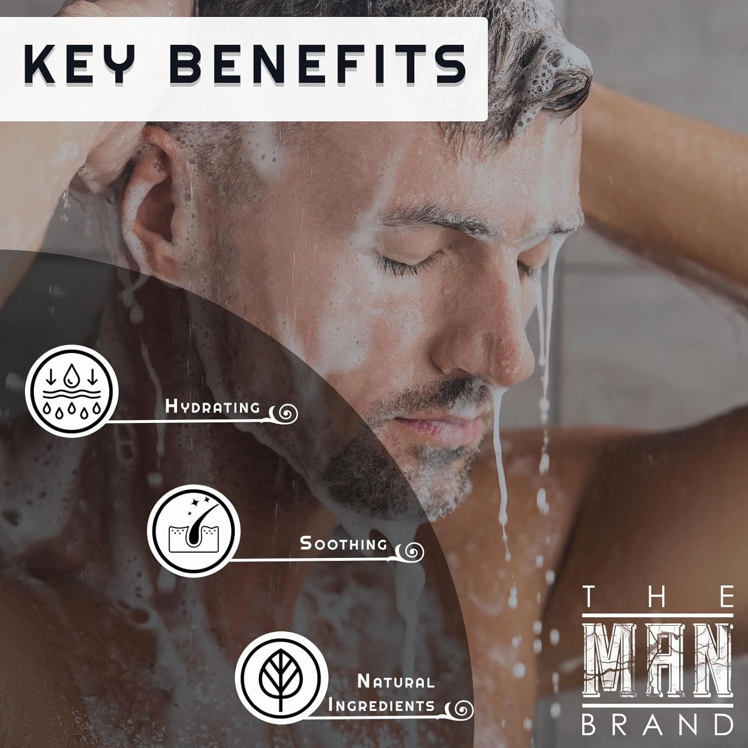 Hair shampoo For Men - Natural Coconut Oil Shampoo For Frizzy Hair - Scented Shampoo With Aloe Vera Oil (GENTLEMEN'S BOURBON, 12 oz)