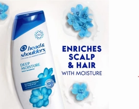 Head & Shoulders Deep Moisture Anti-Dandruff Shampoo Infused with Avocado Oil, Color Safe, Paraben Free 12.5 Fl Oz (Pack of 2)