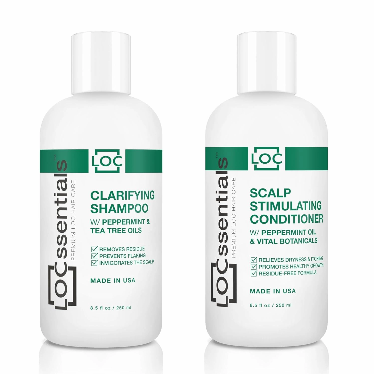 Healthy Scalp Shampoo and Conditioner Pack for Dreadlocks - Professional Clarifying Shampoo and Scalp Stimulating Conditioner for Locs, Interlocks, Microlocs, Twists, Braids