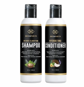Hydrating Hair Conditioner Clarifying Shampoo – 12fl oz Hair Conditioner for Dry Damaged Hair with Wheat Protein, Shea Butter and Plant Extracts. Nourishing and Moisturizing Conditioner