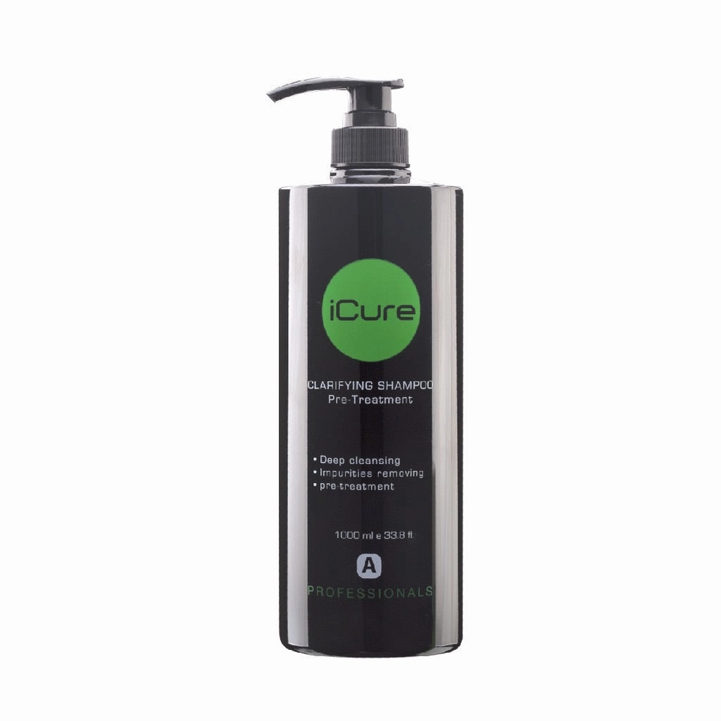 iCure Clarifying Shampoo and iCure Keratin Blowout Set 1000ml x 2