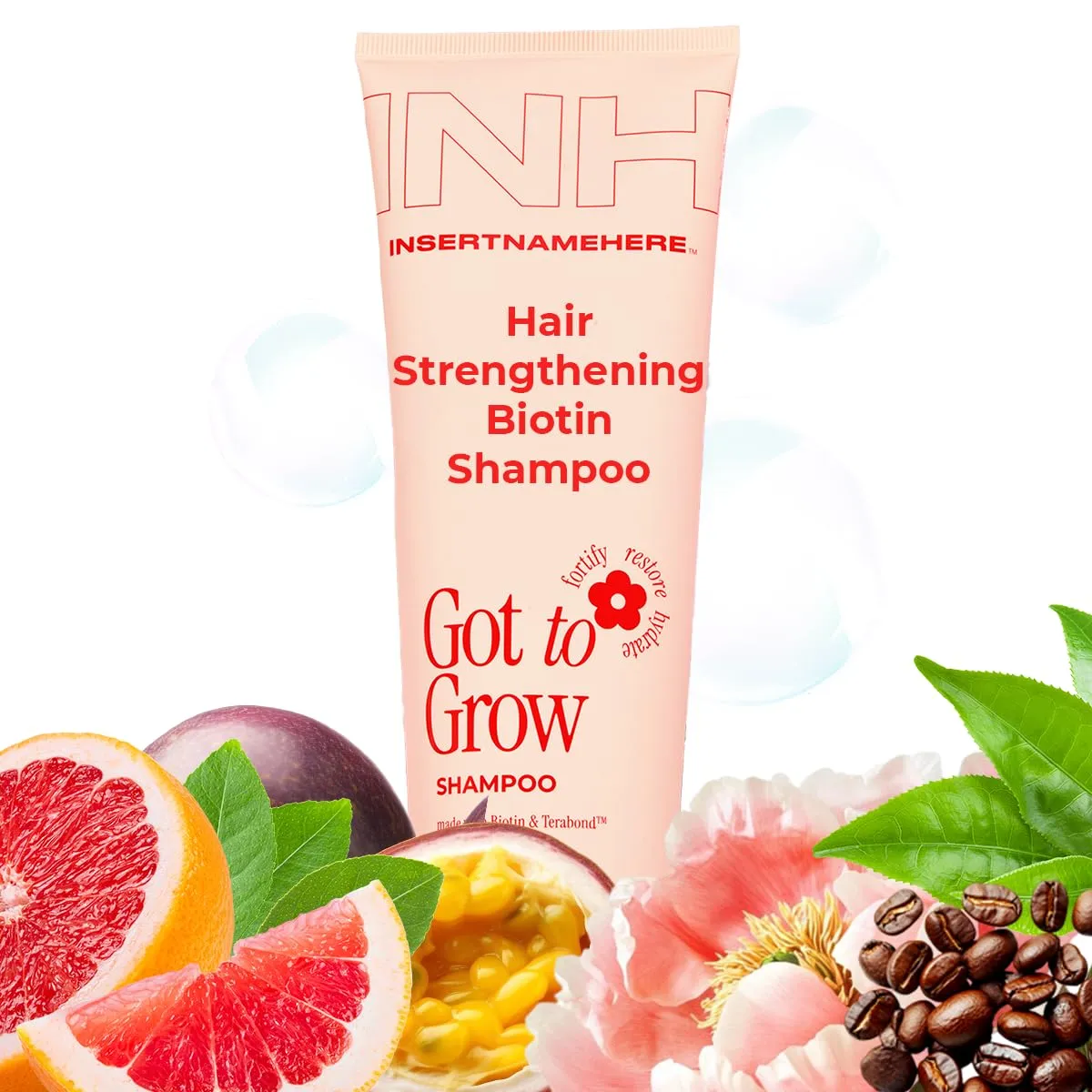 INH Hair Biotin Shampoo with Caffeine & Green Tea | Natural, Plant-Based Clarifying Shampoo & Scalp Stimulator That Supports Hair Growth & Density | G2G Sulfate Free Vegan Shampoo | 8 oz / 237 ml