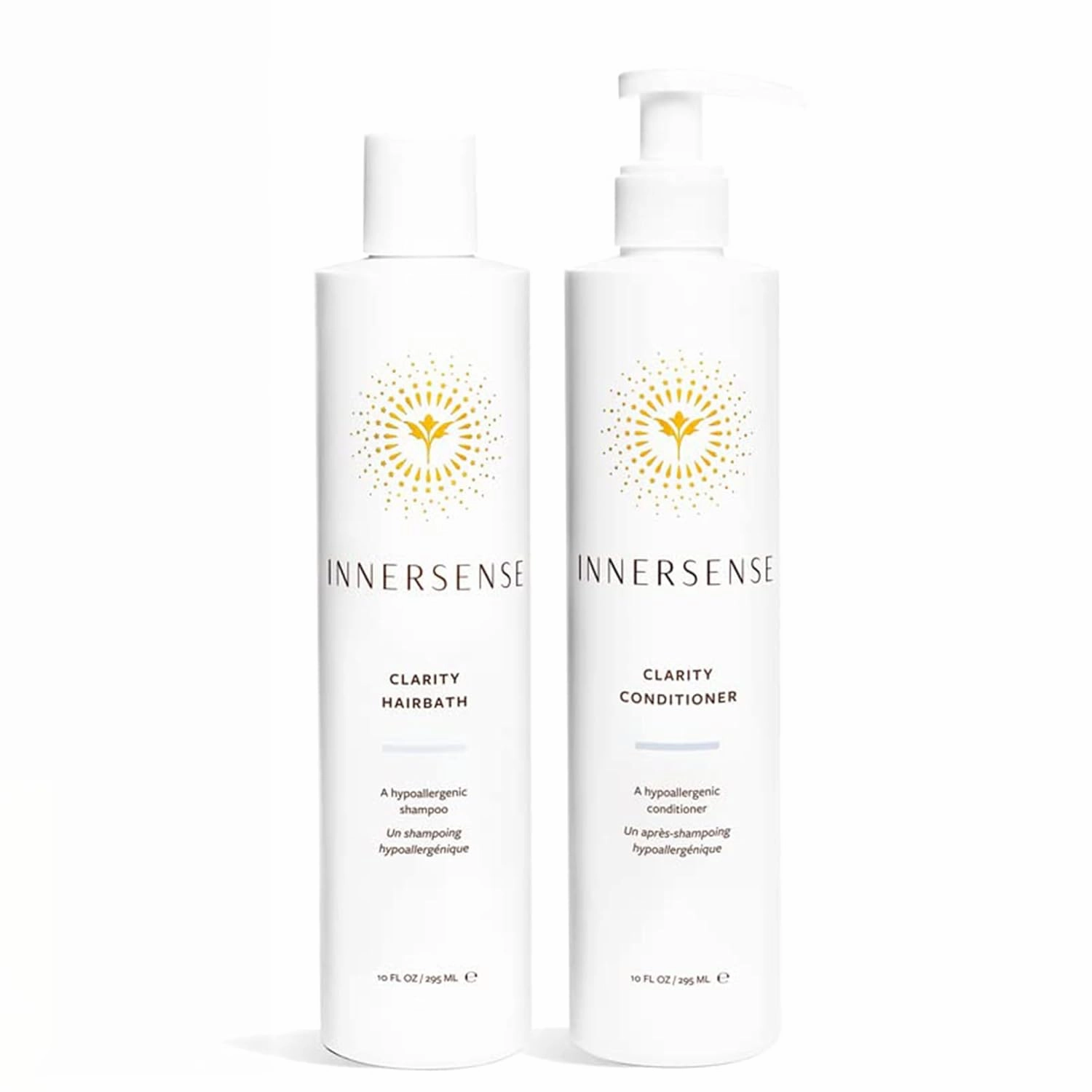 Innersense Organic Beauty - Natural Clear   Calm Hypoallergenic Clarity Hairbath   Conditioner Duo | Non-Toxic, Cruelty-Free Haircare (10 fl oz | 295 ml)