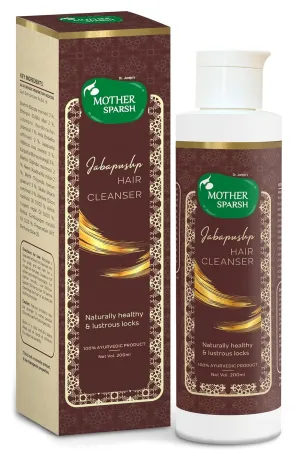 Jabapushp Natural Hair Cleanser (Shampoo), therapeutic properties to control hair fall, strengthen roots for natural and healthy hair, Ayurvedic, 200 ml