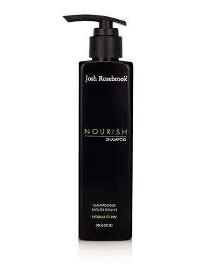 Josh Rosebrook Nourish Shampoo - moisturizing shampoo formulated for all hair textures and types, and for balanced to dry scalp types - 240 mL - 8 Oz