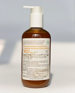 Joy Garden Ginger & Angelica soapberry shampoo natural ingredients Gentle Herbal Botanical Oil-Control Clarifying natural herbal TCM ingredients sulfate-free