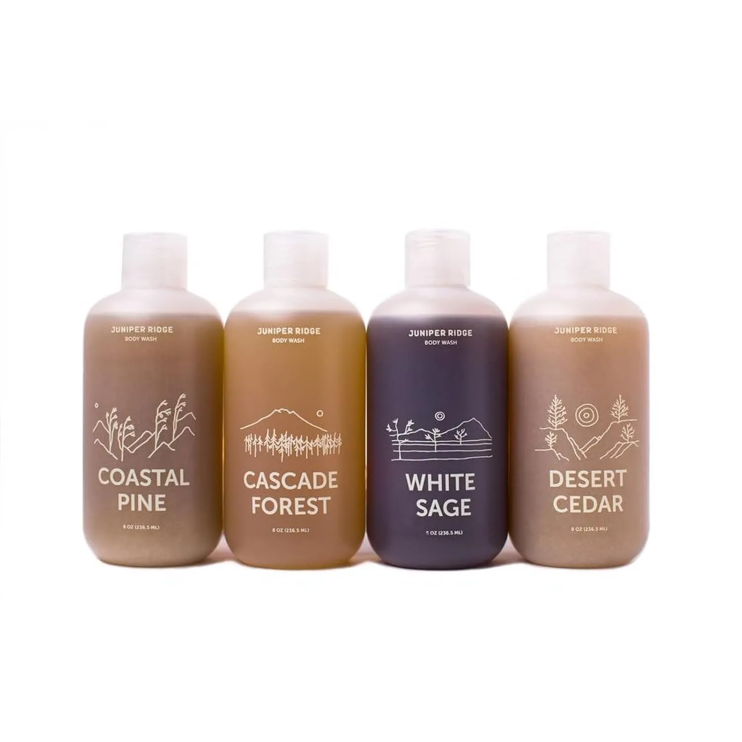 JUNIPER RIDGE Coastal Pine Body Wash - All-Purpose Liquid Castile Soap, Multi-Use Body Wash, Shampoo, Hand Wash, Face Wash, Clean, Vegan, Paraben Free, Preservative Free, 8 oz