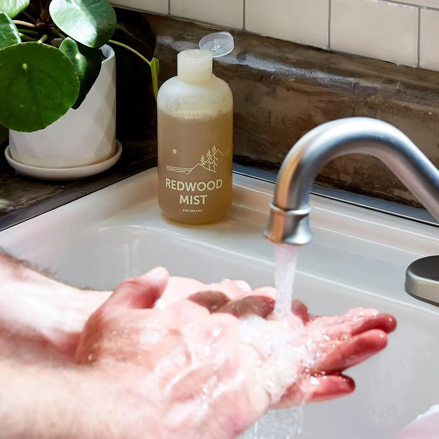 JUNIPER RIDGE White Sage Body Wash - All-Purpose Liquid Castile Soap, Multi-Use Body Wash, Shampoo, Hand Wash, Face Wash, Clean, Vegan, Paraben Free, Preservative Free, 8 oz