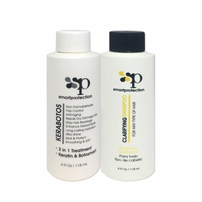 Kerabotos & Clarifying Shampoo 4oz - 2 in 1 Treatment – Keratin   Botosmart by Smart Protection