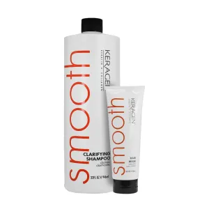 Keragen Hair Combo: Mask (8 Oz)   Clarifying Shampoo (32 oz) - Deep Conditioning, Repairs, Frizz-Free, Infused with Keratin, Panthenol, Collagen, Jojoba Oil
