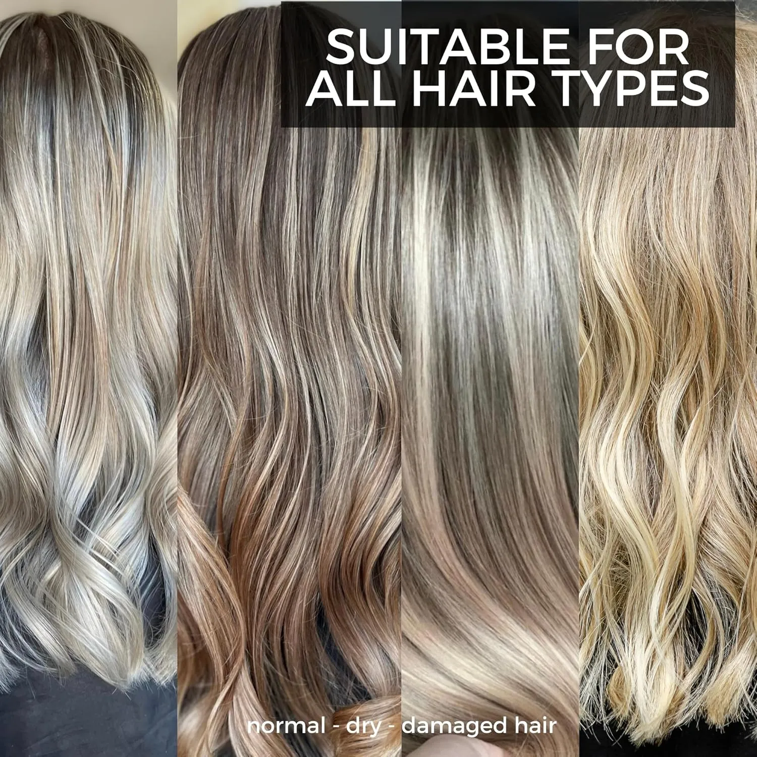 KERAZON Blonde Brazilian Hair BTX Treatment Purple Mask Platinum Effect & Silver Hair Providing Smoothing, Deep Hydration, Anti-Brass, Shine, Softness, Volume & Frizz Control