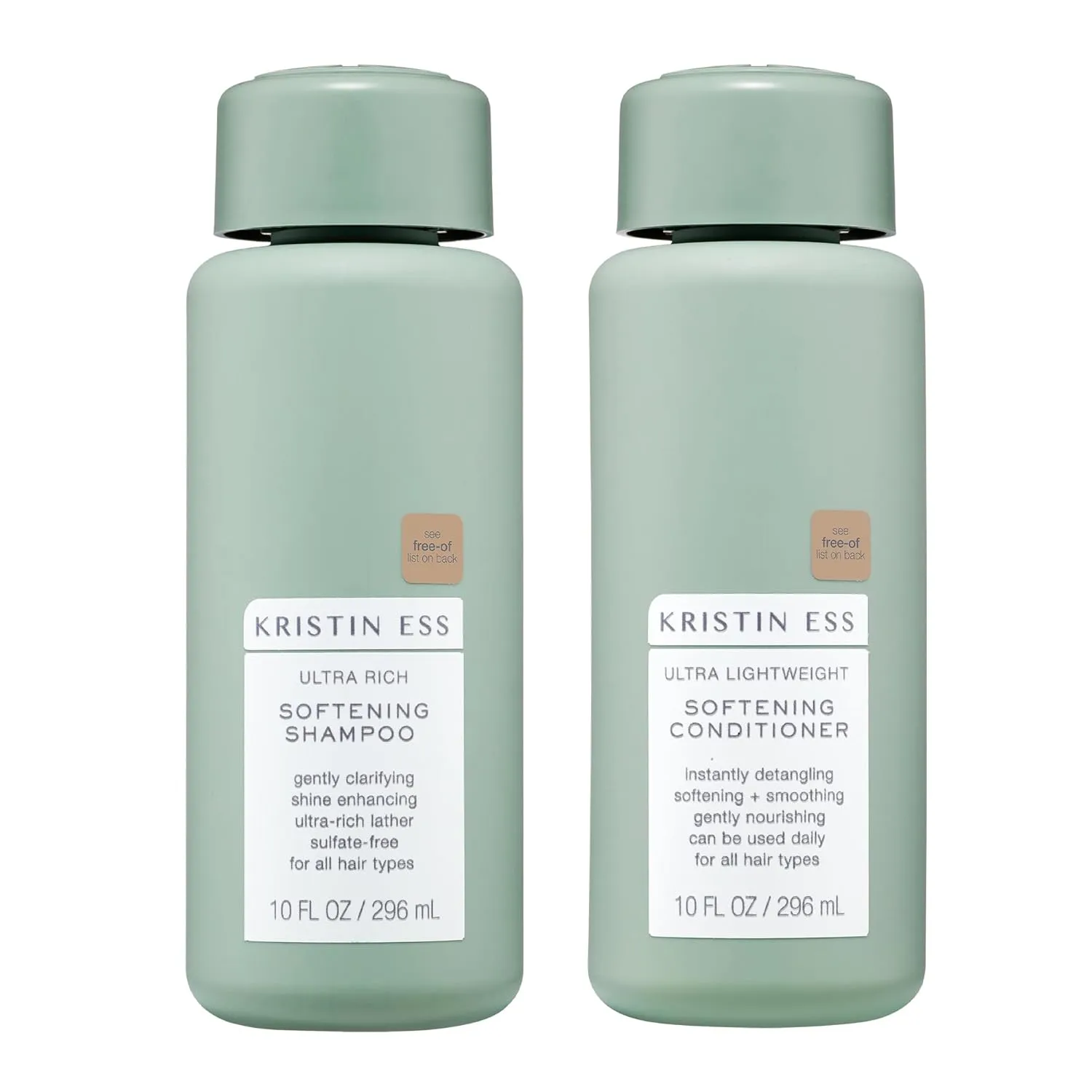 Kristin Ess Hair Softening Moisture Repair Shampoo and Conditioner Set for Curly   Thick Hair – Sulfate Free   Color Safe   Gentle - Anti-Frizz - Deep Conditioner for Color Treated & Dry Damaged Hair