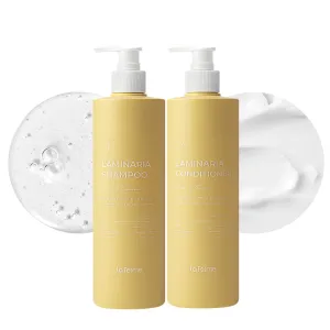 Laminaria Thickening Shampoo & Damaged Hair Care Conditioner with Organic ingredients, Hydrating & Moisturizing Hair, Sulfae & Paraben Free, For Women & Men, 16.9 Fl Oz (Pear, Freesia)
