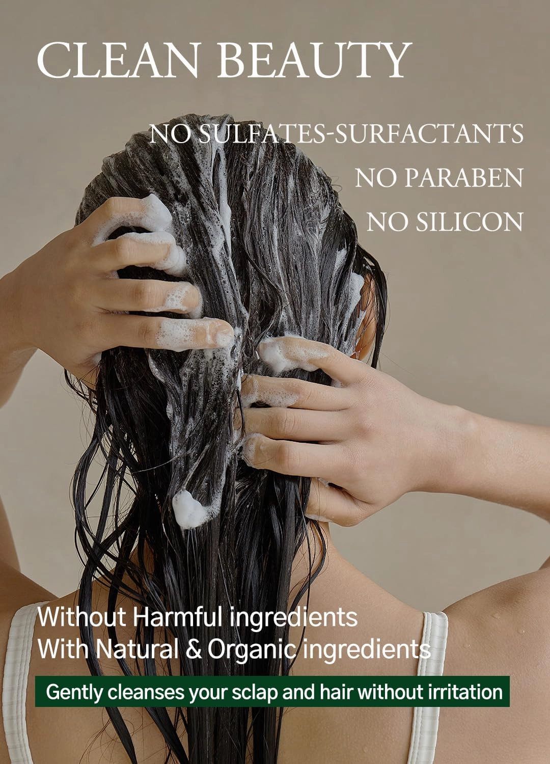 Laminaria Shampoo with Organic Ingredient, Korean Clarifying Shampoo, Hydrating for Dry Hair, Strengthening for Weak Hair, Sulfate & Paraben-Free, for Women & Men,16.9 FL. OZ, Pear & Freesia