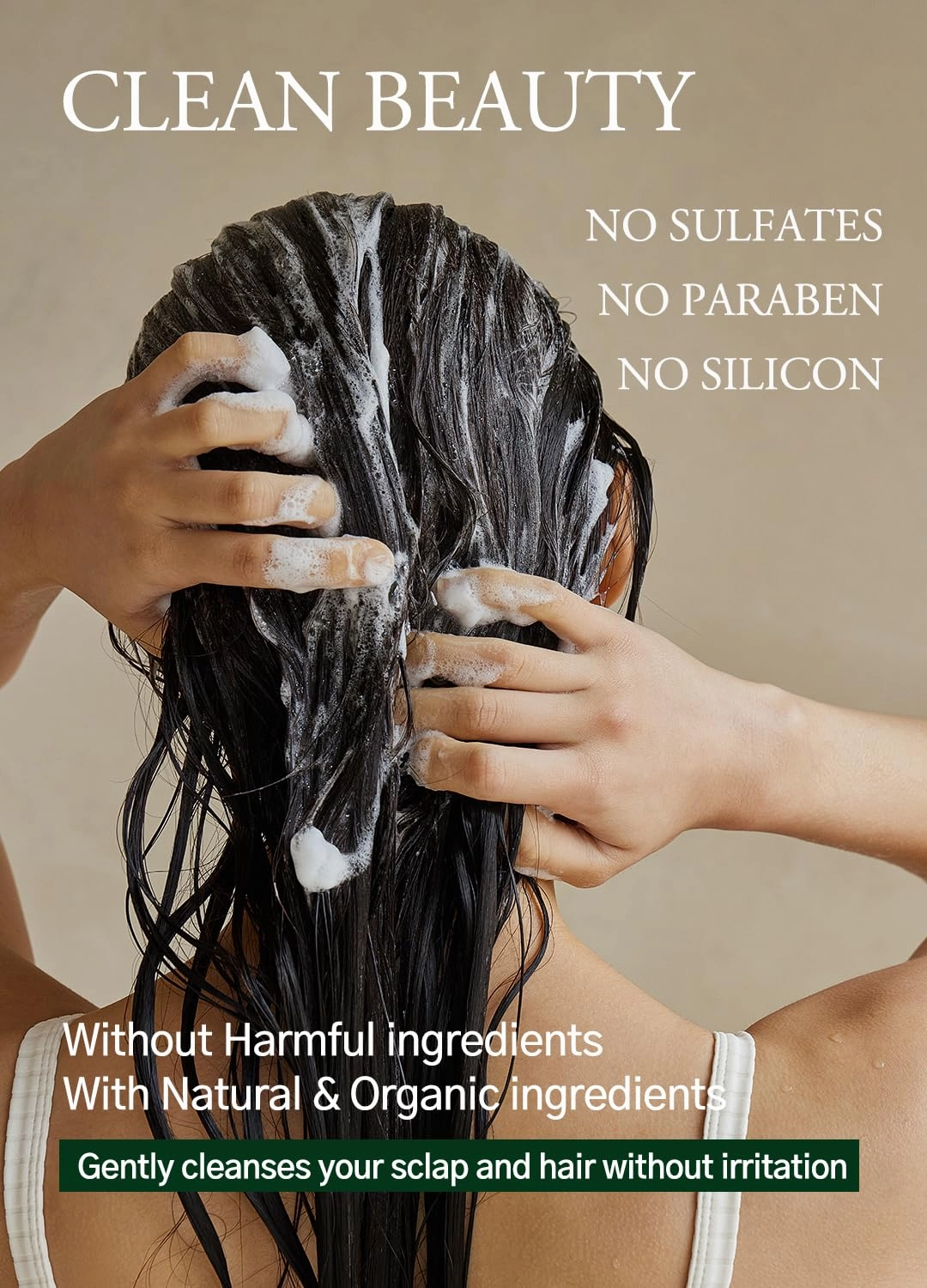 Laminaria Shampoo with Organic Ingredient, Korean Clarifying Shampoo, Hydrating for Dry Hair, Strengthening for Weak Hair, Sulfate & Paraben-Free, for Women & Men, 33.8 FL OZ, Pine Eucalyptus