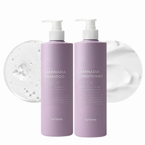 Laminaria Thickening Shampoo & Damaged Hair Care Conditioner with Organic ingredients, Hydrating & Moisturizing Hair, Sulfae & Paraben Free, For Women & Men, 16.9 Fl Oz (White Musk)