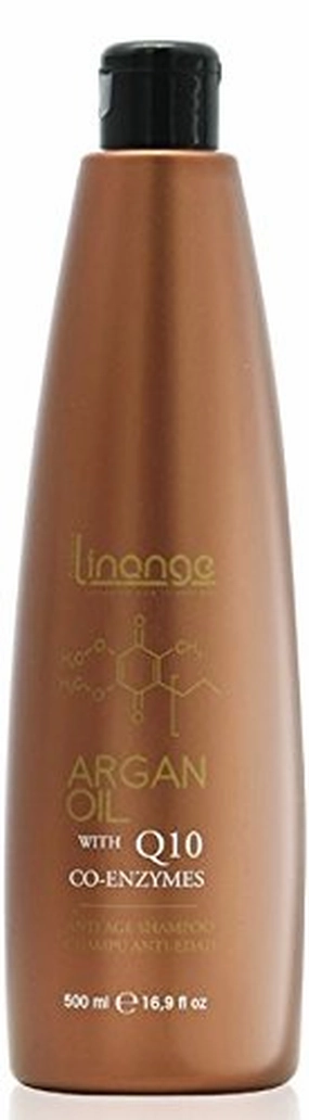Linange Anti-Age Indulgence Shampoo with Argan Oil 500ml; Moisturizing, Cleansing, Nourishing Hair Care Product; Head Shampoo for Men and Women – for Thin, Medium, Damaged, Healthy Hair