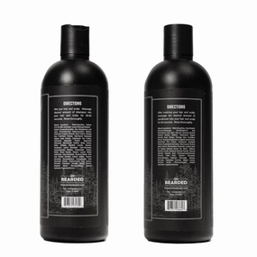 Live Bearded All-Natural Shampoo and Conditioner for Men - Promotes Hair Growth - Strengthening, Deep Conditioning, Moisturizing | Straight Up - Fragrance-Free Unscented