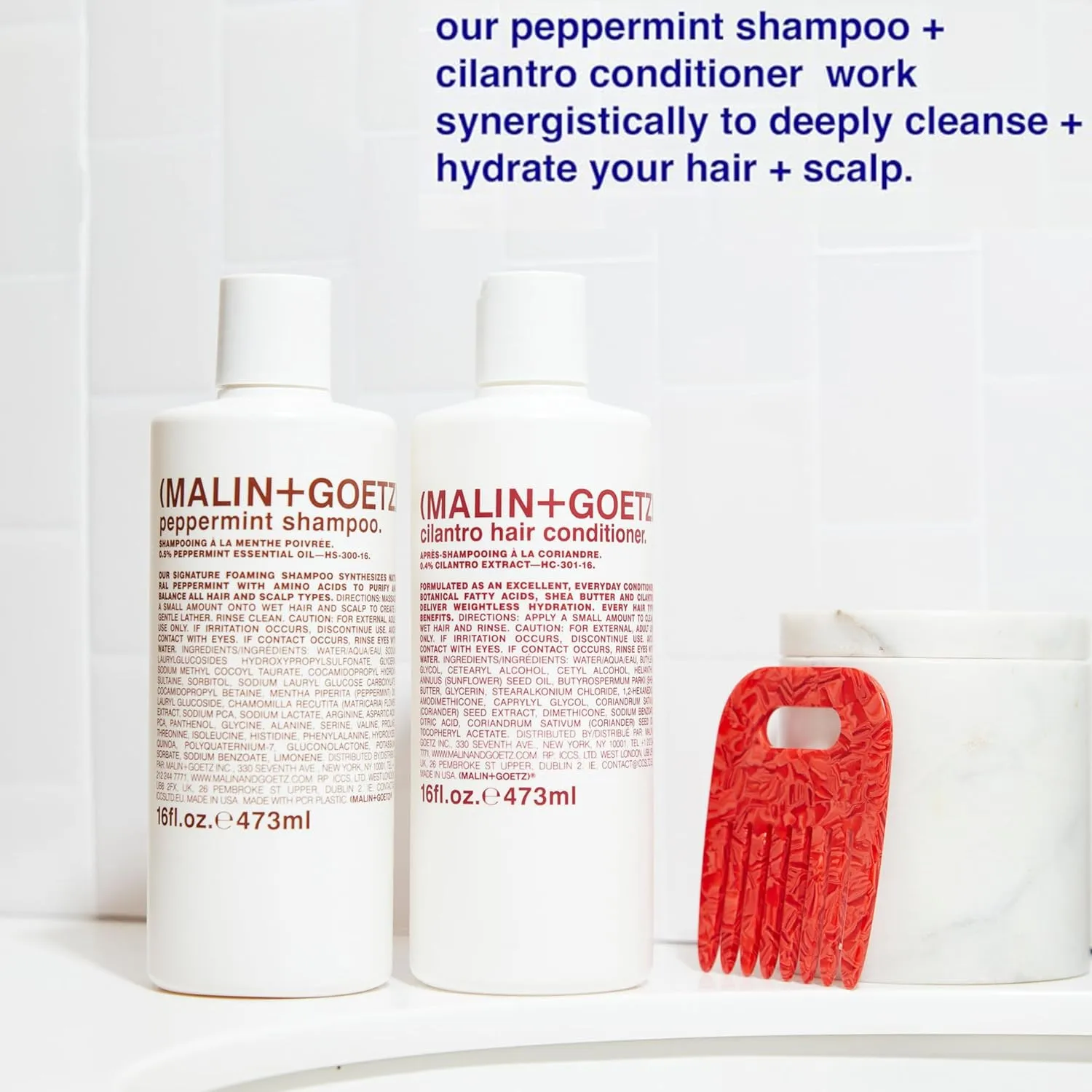 Malin   Goetz Shampoo – Clarifying, Unisex Natural Shampoo to Cleanse & Hydrate, Scalp Treatment Nourishes and Restores Healthy Texture for All Hair Types, Vegan and Cruelty-Free