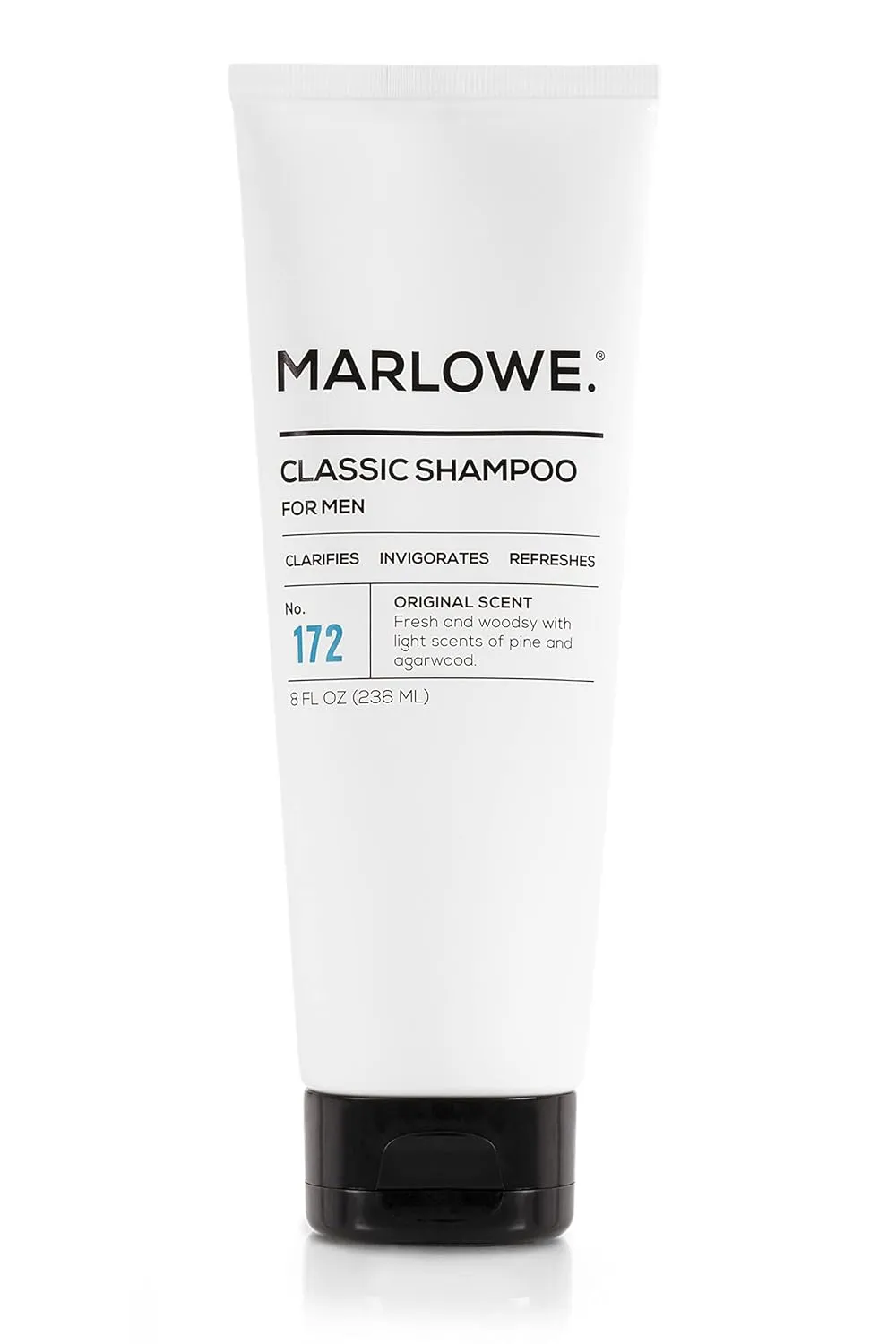 MARLOWE. Men's Shampoo and Conditioner Set - No. 172 Shampoo 8 oz   Two No. 173 Conditioners 6 oz Each - Moisturizing Argan & Coconut - Fresh Woodsy Scent - Hydrating for All Hair Types