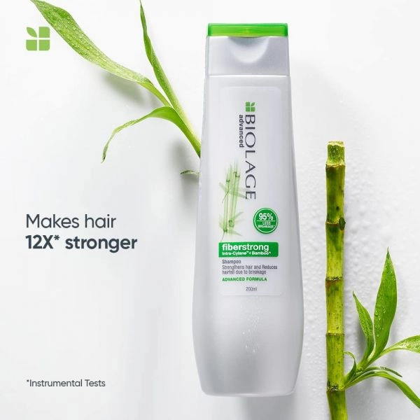 Matirx Biolage fiberstrong intra-cylane bamboo shampoo, Reduces Hair fall 400ml
